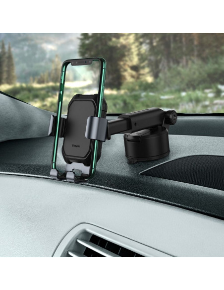 BASEUS support voiture a gravitation sur la sur la vitre/ tableau de bord TANK noir SUYL-TK01