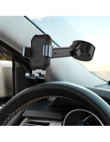 BASEUS support voiture a gravitation sur la sur la vitre/ tableau de bord TANK noir SUYL-TK01