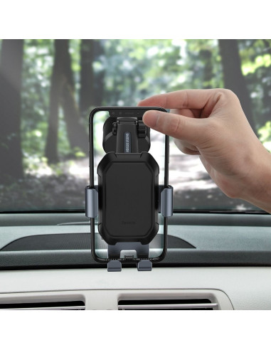 BASEUS support voiture a gravitation sur la sur la vitre/ tableau de bord TANK noir SUYL-TK01