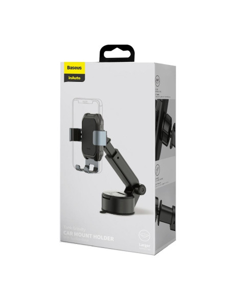 BASEUS support voiture a gravitation sur la sur la vitre/ tableau de bord TANK noir SUYL-TK01