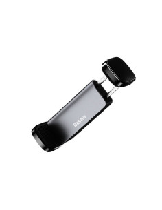 BASEUS support voiture sur la grille de ventilation avec double fixation Steel Cannon noir SUGP-01 2