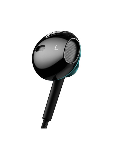 Écouteurs filaires BASEUS avec jack 3,5 mm et microphone Encok H06 vert