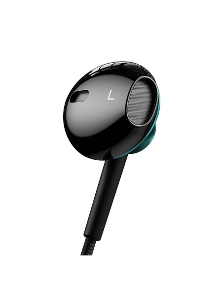 Écouteurs filaires BASEUS avec jack 3,5 mm et microphone Encok H06 vert
