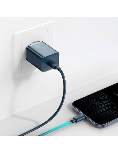 Chargeur secteur BASEUS Type C PD QC3.0 3A 20W CCSUP-B03/CCCJGCE bleu