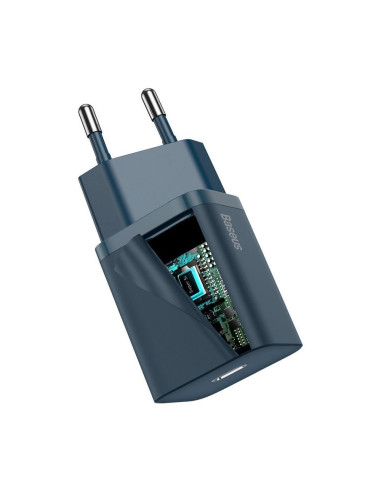 Chargeur secteur BASEUS Type C PD QC3.0 3A 20W CCSUP-B03/CCCJGCE bleu