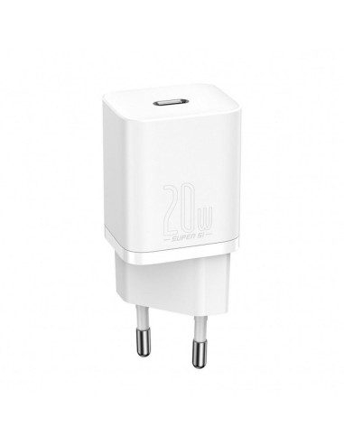 BASEUS chargeur secteur Type C + câble Type C vers Lightning PD QC3.0 3A 20W TZCCSUP-B02/CCCJGCE-D blanc