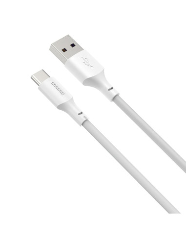 BASEUS cableUSB Typ C 2,4A Simple Wisdom TZCATZJ-02 1,5 m blanc 2 pcs