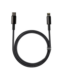 Câble BASEUS Type C vers Lightning PD 20W Tungsten Gold CATLWJ-01 1 m noir 2