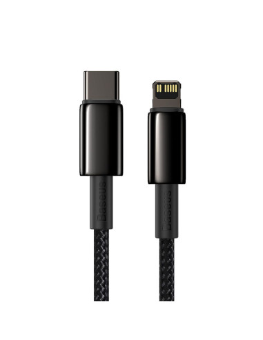 Câble BASEUS Type C vers Lightning PD 20W Tungsten Gold CATLWJ-01 1 m noir
