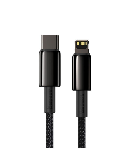 Câble BASEUS Type C vers Lightning PD 20W Tungsten Gold CATLWJ-01 1 m noir