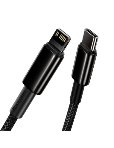 Câble BASEUS Type C vers Lightning PD 20W Tungsten Gold CATLWJ-01 1 m noir