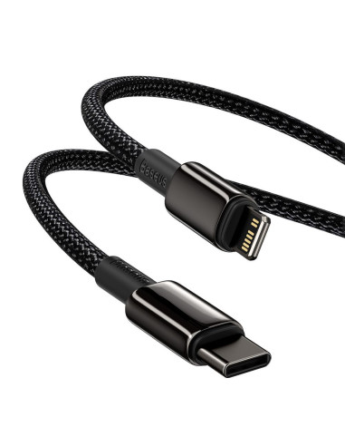 Câble BASEUS Type C vers Lightning PD 20W Tungsten Gold CATLWJ-01 1 m noir