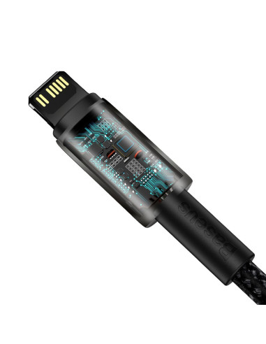 Câble BASEUS Type C vers Lightning PD 20W Tungsten Gold CATLWJ-01 1 m noir