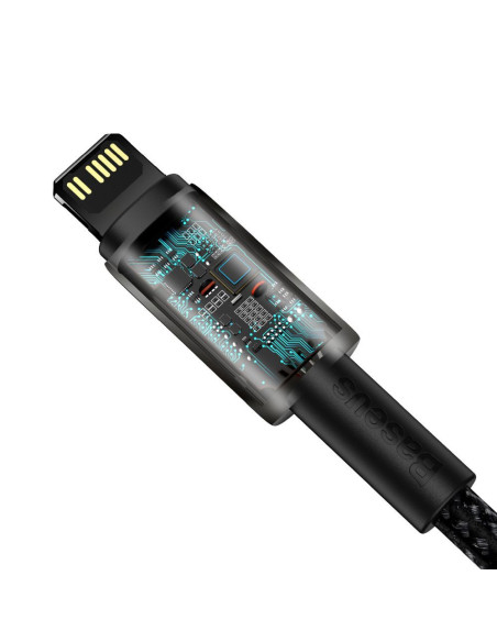 Câble BASEUS Type C vers Lightning PD 20W Tungsten Gold CATLWJ-01 1 m noir