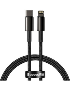 Câble BASEUS Type C vers Lightning PD 20W Tungsten Gold CATLWJ-01 2 m noir