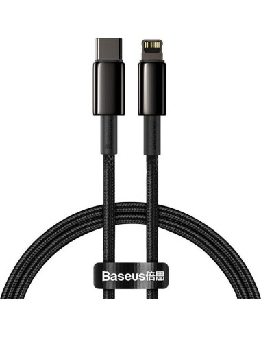 Câble BASEUS Type C vers Lightning PD 20W Tungsten Gold CATLWJ-01 2 m noir