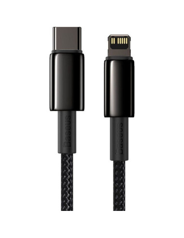 Câble BASEUS Type C vers Lightning PD 20W Tungsten Gold CATLWJ-01 2 m noir