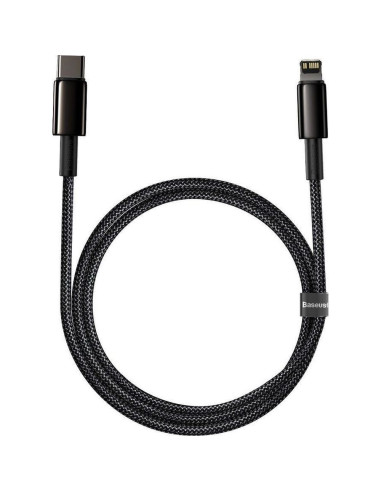 Câble BASEUS Type C vers Lightning PD 20W Tungsten Gold CATLWJ-01 2 m noir