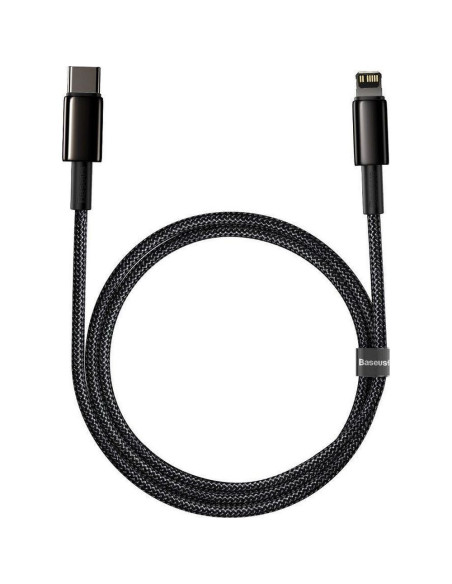 Câble BASEUS Type C vers Lightning PD 20W Tungsten Gold CATLWJ-01 2 m noir
