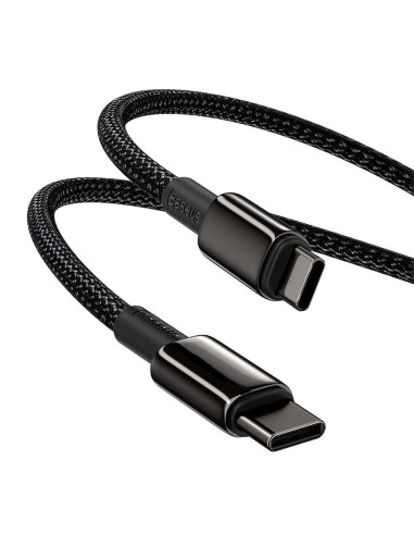 Câble BASEUS Type C vers Type C PD 5A 100W Tungstène CATWJ-01 1 m noir