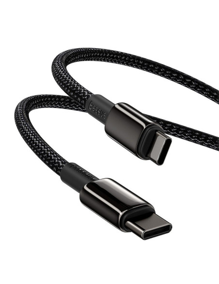 Câble BASEUS Type C vers Type C PD 5A 100W Tungstène CATWJ-01 1 m noir