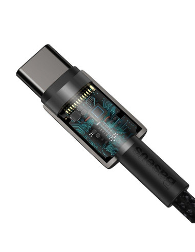 Câble BASEUS Type C vers Type C PD 5A 100W Tungstène CATWJ-01 1 m noir