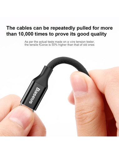BASEUS Câble USB A vers Lightning 2A Yvien CALYW-A01 1,8 m noir