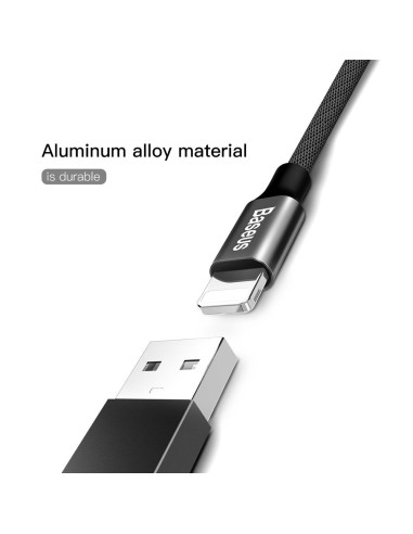 BASEUS Câble USB A vers Lightning 2A Yvien CALYW-A01 1,8 m noir