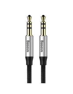 BASEUS AUX Yiven 3.5 mm câble M30 1 metre argent-noir CAM30-BS1