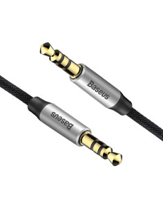 BASEUS AUX Yiven 3,5 mm câble M30 1,5 metre argent-noir CAM30-CS1 2