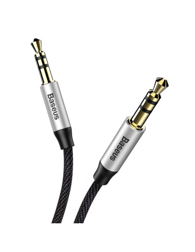 BASEUS AUX Yiven 3,5 mm câble M30 1,5 metre argent-noir CAM30-CS1