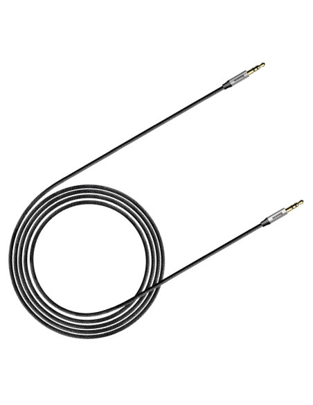 BASEUS AUX Yiven 3,5 mm câble M30 1,5 metre argent-noir CAM30-CS1
