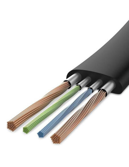 BASEUS Câble USB A vers Lightning 2A Nimble CALMBJ-B91 0,23 m noir et rouge