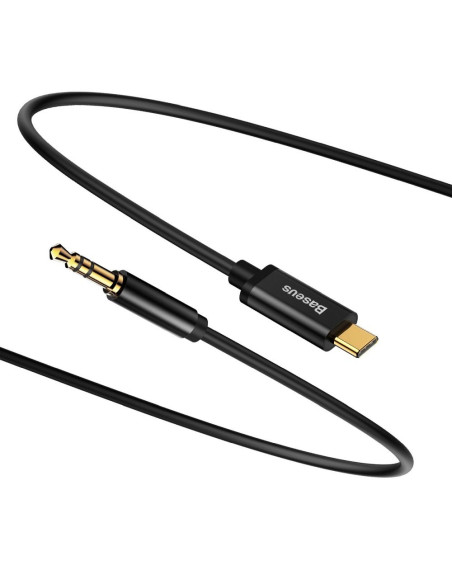 BASEUS adaptateur audio/HF de Type C vers jack 3,5 mm NOIR