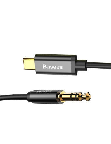 BASEUS adaptateur audio/HF de Type C vers jack 3,5 mm NOIR
