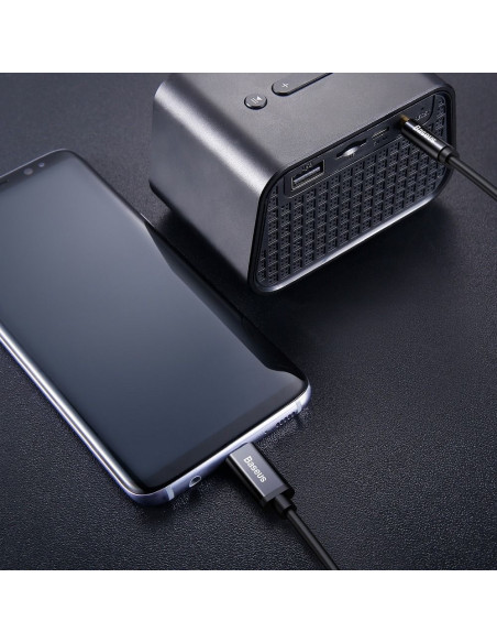 BASEUS adaptateur audio/HF de Type C vers jack 3,5 mm NOIR