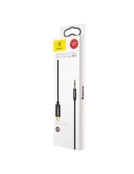 BASEUS adaptateur audio/HF de Type C vers jack 3,5 mm NOIR