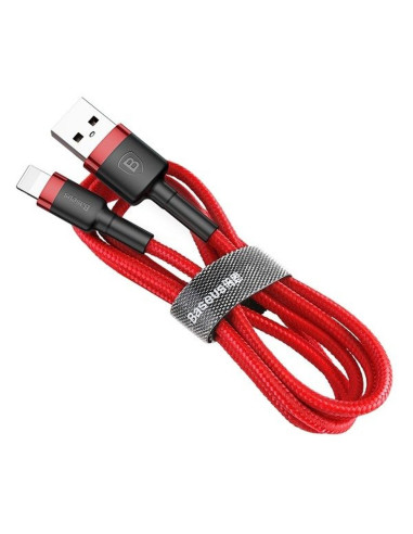 BASEUS Câble USB A vers Lightning 2,4A Cafule CALKLF-A09 0,5 m rouge noir
