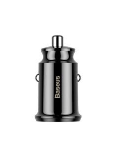 Chargeur voiture BASEUS Grain Dual-USB 3.1 A - noir