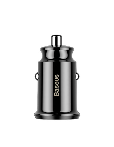 Chargeur voiture BASEUS Grain Dual-USB 3.1 A - noir