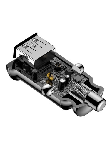 Chargeur voiture BASEUS Grain Dual-USB 3.1 A - noir