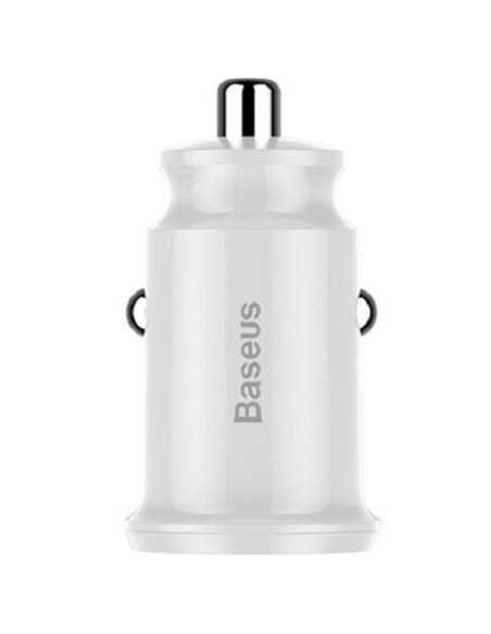 Chargeur voiture BASEUS Grain Dual-USB 3.1A blanc