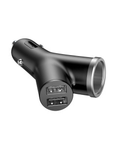 Chargeur voiture BASEUS Y type 2xUSB + prise allume-cigare NOIR CCALL-YX01/BSC-C16N 2