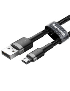 Câble BASEUS Cafule Micro USB 2,4A 1 metre gris-noir