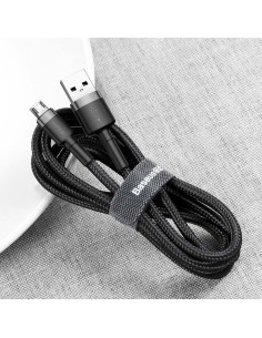 Câble BASEUS Cafule Micro USB 2,4A 1 metre gris-noir 2