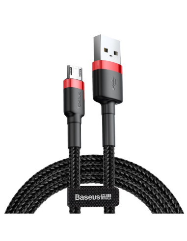 Câble BASEUS Cafule Micro USB 2,4A 1 metre rouge-noir