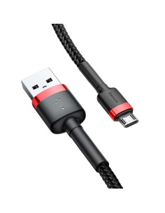 Câble BASEUS Cafule Micro USB 2,4A 1 metre rouge-noir 2
