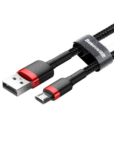 Câble BASEUS Cafule Micro USB 2,4A 1 metre rouge-noir
