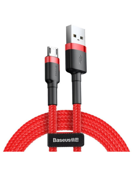 BASEUS Câble USB Cafule Micro 1,5A 2 metres rouge-rouge CAMKLF-C09