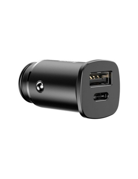 BASEUS chargeur de voiture USB A + Type C PD QC4.0 5A 30W CCALL-AS01/BS-C15C noir